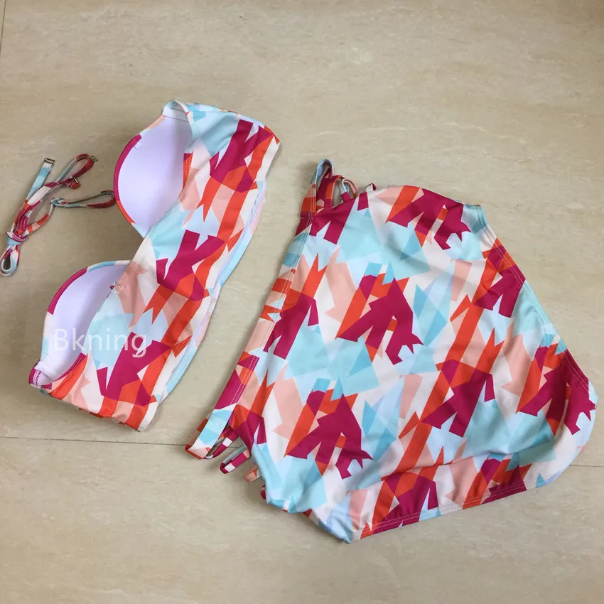 Женские купальники на косточках большие размеры купальный костюм Большой летнее