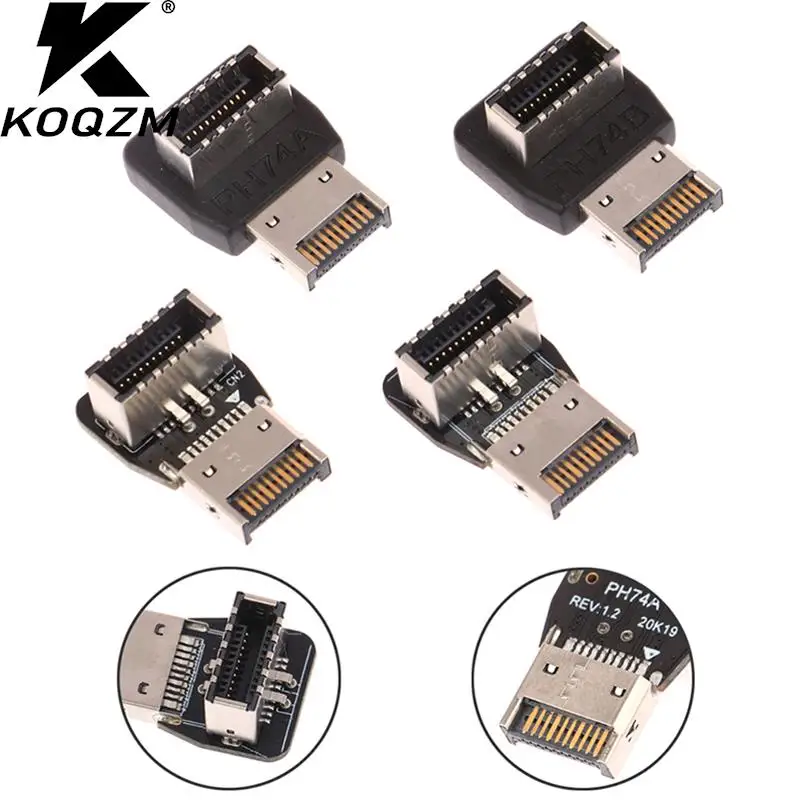 

USB 3.1 Type-E 90 Degree Converter USB Connector Adapter For Motherboard Connector Computer PC Accessories Desktop DIY Parts