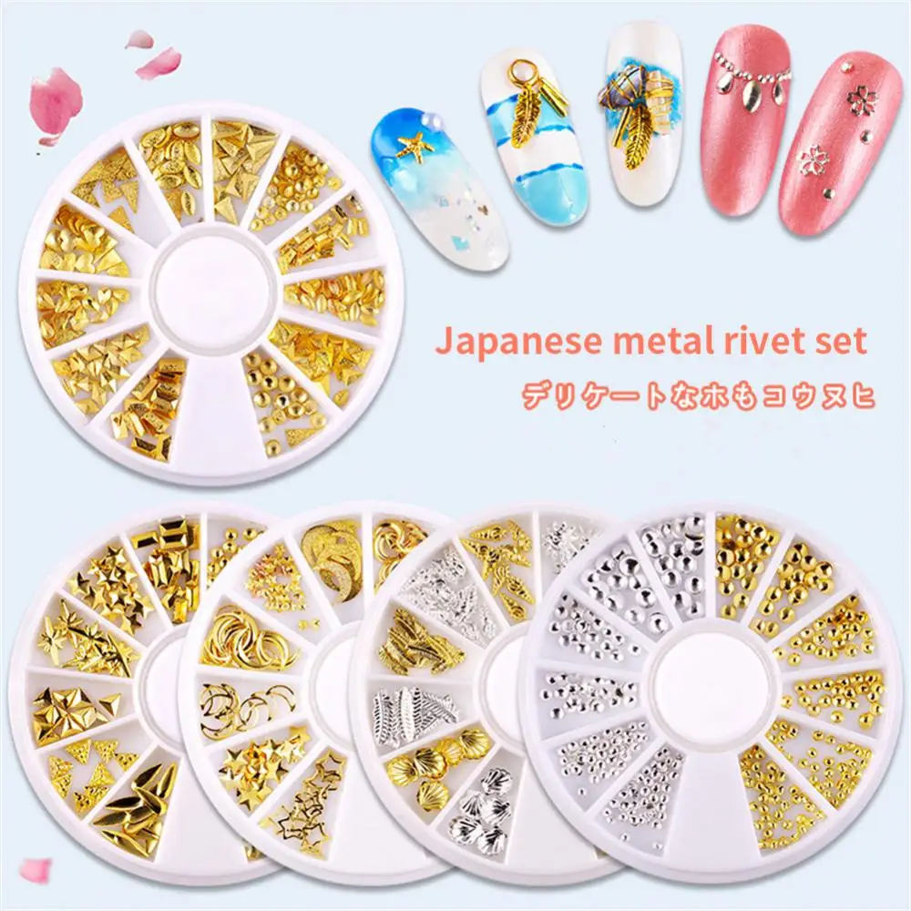 

Gold Silver Nail Parts Crystal Gem Beads 1box 3d Manicure Decor Nail Art Decoration Diy Nails Glitter Nail Rhinestones