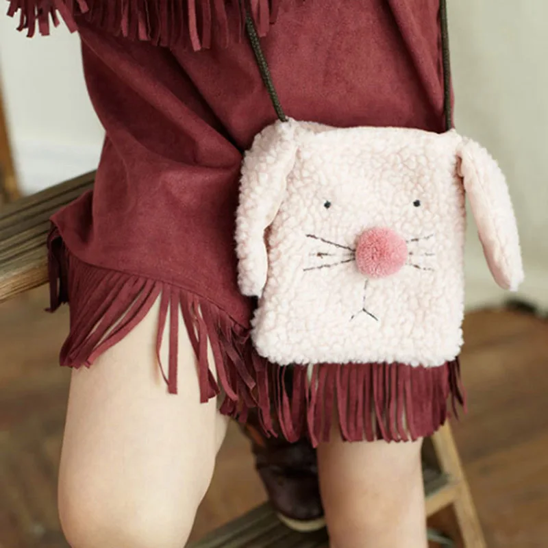

Girls Sholder Bag Small Coin Purse Change Wallet Kids Plush Bag Coin Pouch Children's Wallet Money Holder Kids Lovely Dog Bags