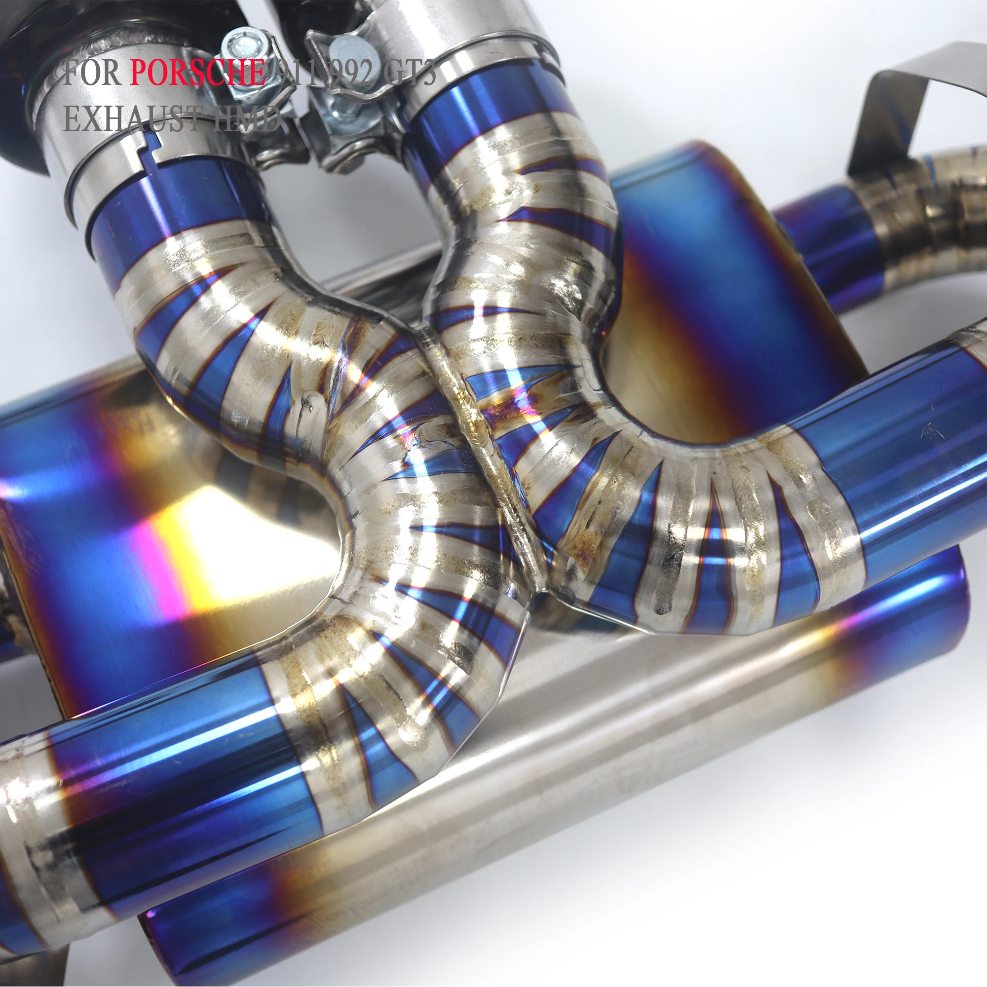 Титановая выхлопная система HMD Performance Catback для глушителя GT3 Porsche 911 992 с клапаном