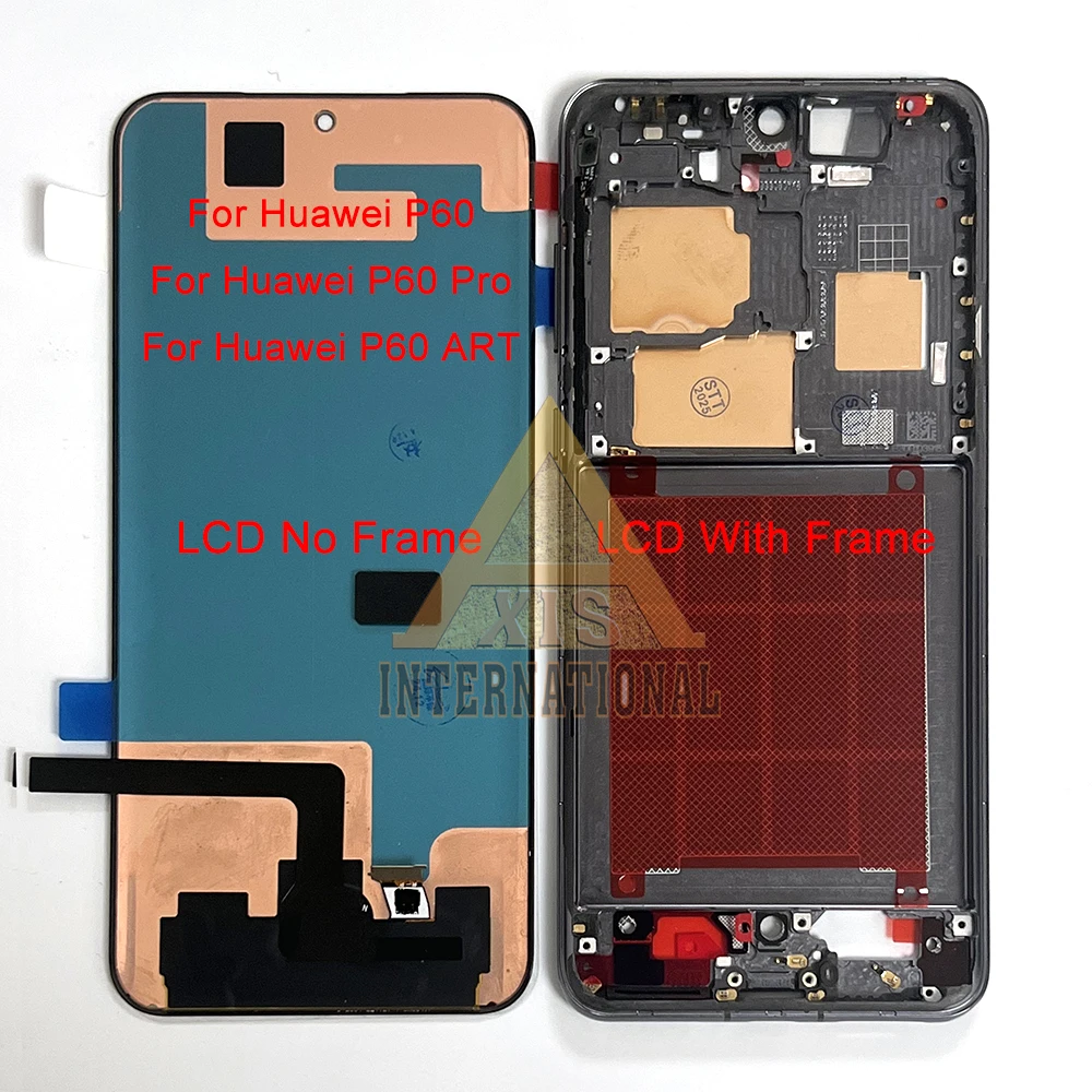 Фото Оригинальный OLED-дисплей 6,67 дюйма для Huawei P60 LNA-AL00, экран LCD AXIS для Huawei P60 Art MNA-AL00 / P60 Pro MNA-LX9 с рамкой №4