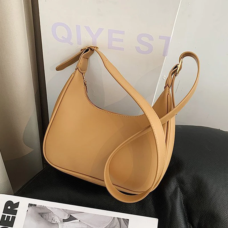 Fashion Shoulder Bags for Women 2023 Casual Crossbody Bags for Women PU Leather Solid Color Simple Handbags Women'S Bag bolsa