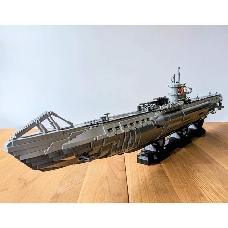 Модель военной лодки Moc, строительные кирпичи, модульная U-образная лодка, модель VIIC, технологические блоки, рождественские игрушки «сделай сам», строительные подарки (art.: 3920d360eec2a) - 3920d360eec2a