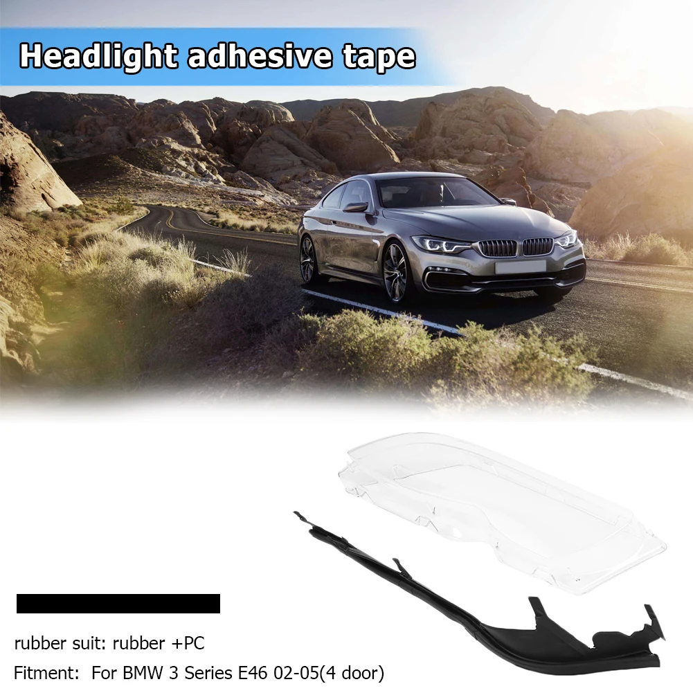 

Левая/правая линза для фар с крышкой, маски для фар, крышка для фар BMW 3 серии E46 4 двери 2002-2005