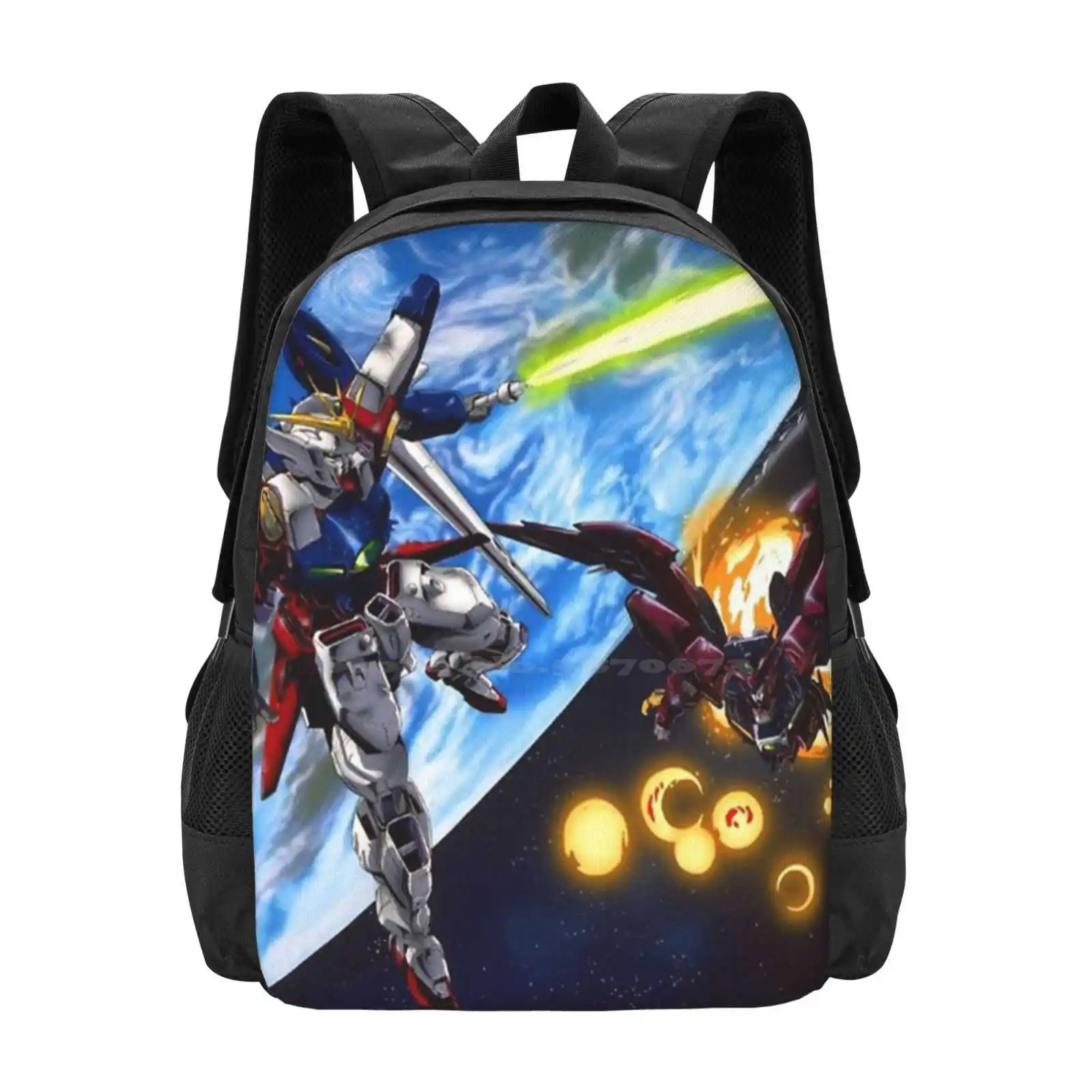 

Wing Zero Vs Eypon-Gundam Wing School Bags Travel Laptop Backpack Anime Gundam Wing Robot Japan Mobile Suit Manga Mecha Gunpla