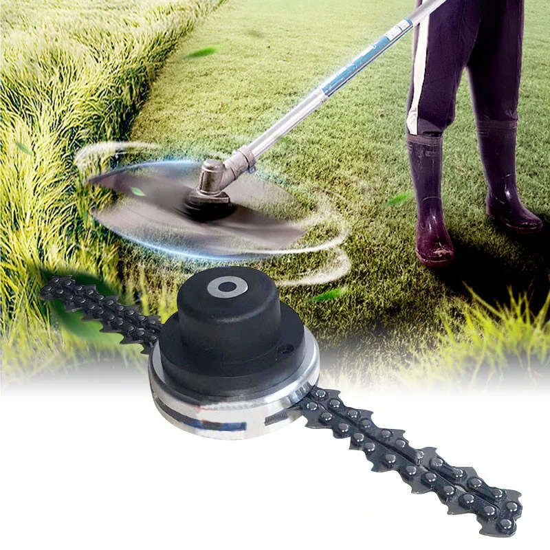 

Trimmer Head Coil Chain Brush Cutter Garden Grass Trimmer Head Upgraded With Thickening Chain For Lawn Mower