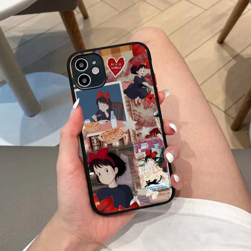 

Kikis Delivery Service Phone Case for iPhone 14 11 12 13 Mini Pro Max 8 7 Plus X XR XS MAX Translucent Matte Cover