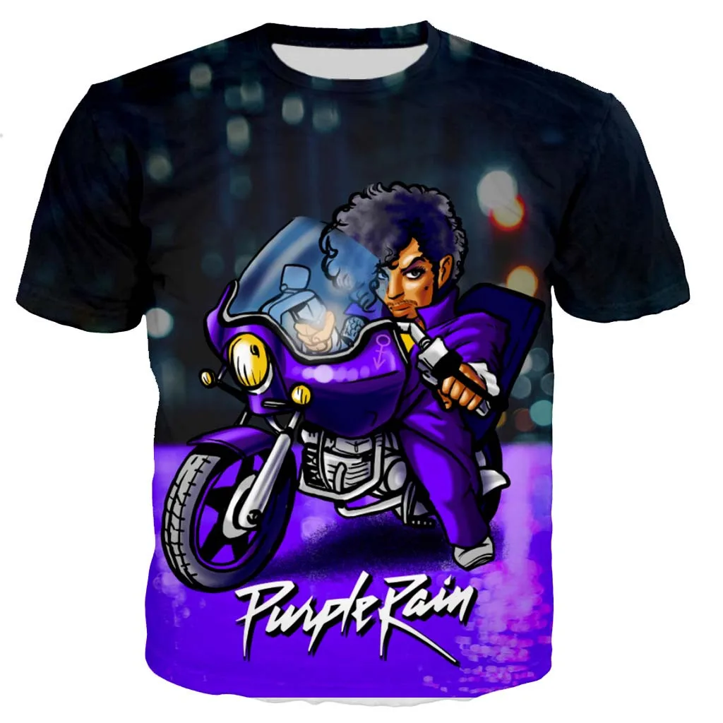 Принц Роджерс Нельсон мужчины/женщины популярный певец 3D Печатные Футболки