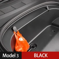 for tesla model 3 interior styling accessories abs please car front storage trunk invisible hook