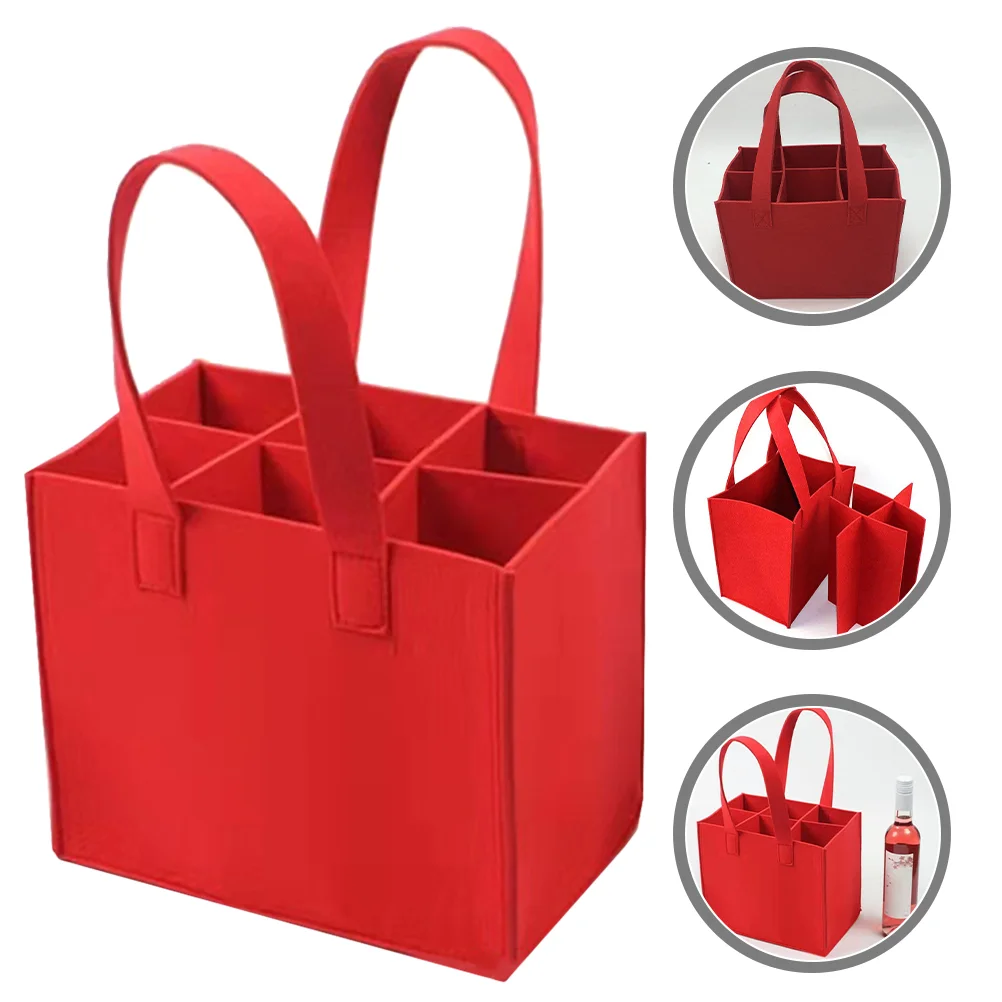 

Bag Bottle Carrier Tote Beer Gift Bags Insulated Cooler Travelchristmas Carrying Champagne Storageholder Water Pouches Box