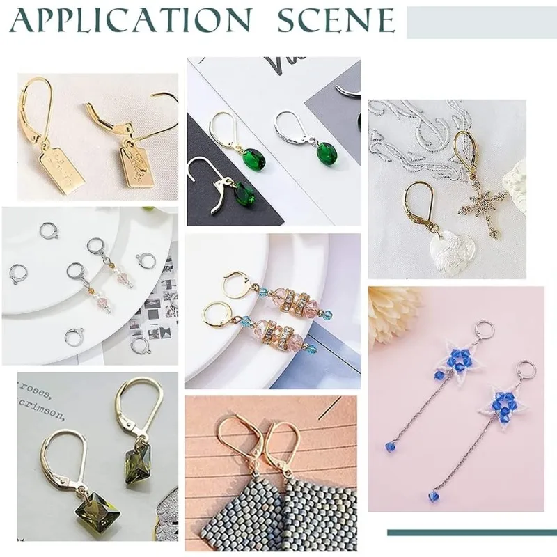 40 шт. круглые крючки для сережек с левербедем 15 х0 мм французские серьги из