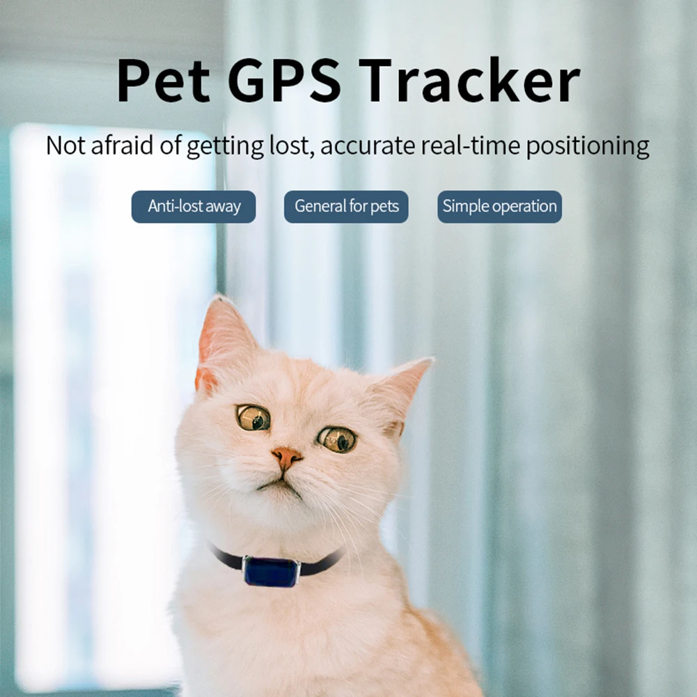 

GPS Location Tracker Wearable Smart Collar Pet Tracking Locator Waterproof IP67 Anti-lost Record for Cat Dog Kids Elderly