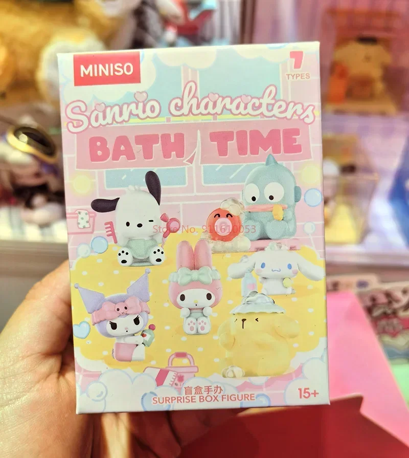 Miniso X Sanrio Временная серия для купания Женская фигурка Коричный помпон пурин