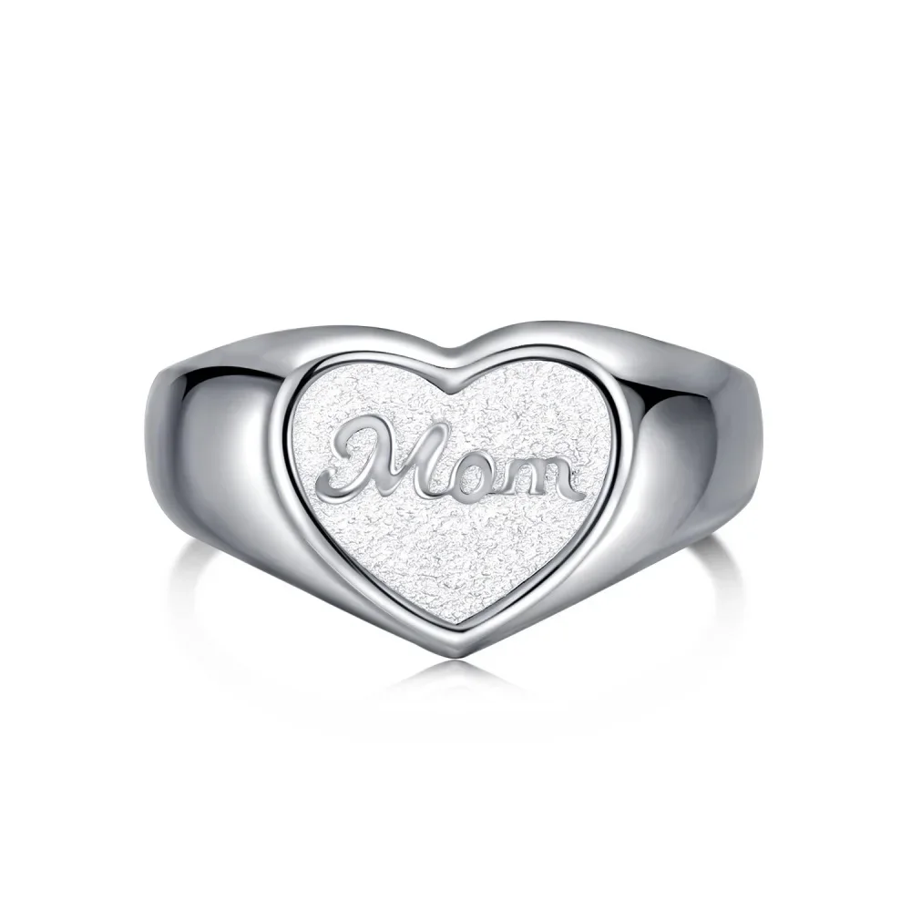 

Кольцо из серебра S925 пробы с матовым персиковым сердцем в стиле Ins, открытое модное классическое