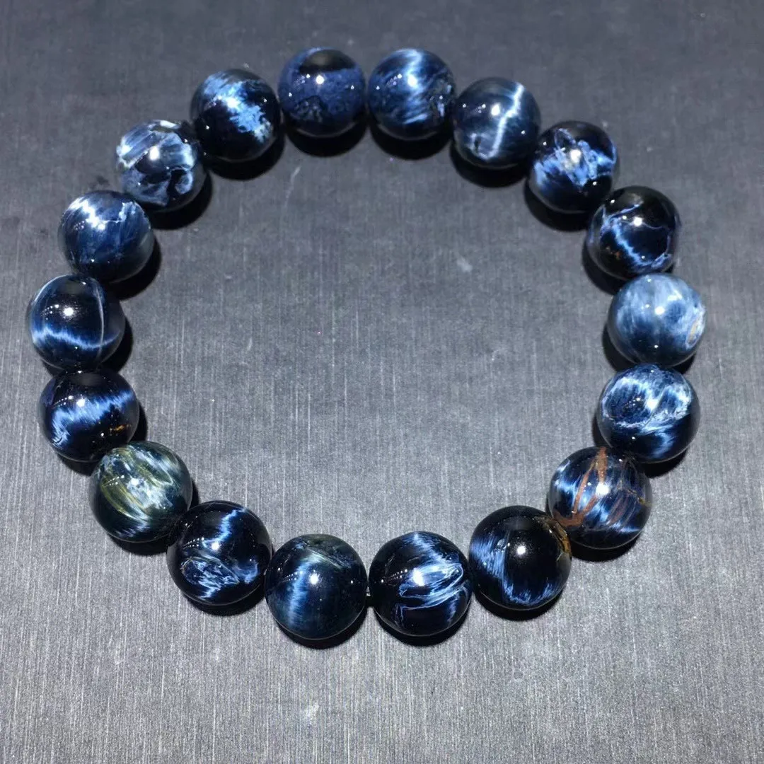 

11mm Natural Blue Pietersite Bracelet For Women Men Luck Love Gift Crystal Namibia Energy Stone Beads Strands Jewelry AAAAA