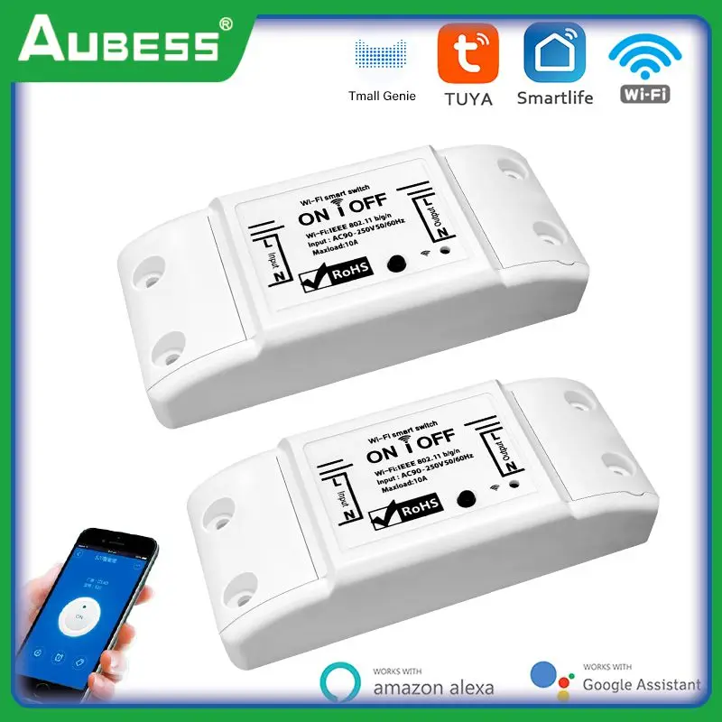 

Wifi Diy Smart Home Smart Light Switch 10a Wireless Switch App Remote Control Mini Breaker Module Tuya