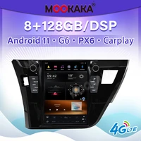 8g128gb voice control for toyota corolla 2014 2015 2016 android 11 px6 g6 gps navigation car multimedia video player head unit