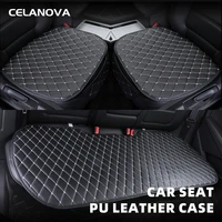 car seat cover universal pu leather auto chair front rear back waterproof breathable anti slip mat four season seat protector