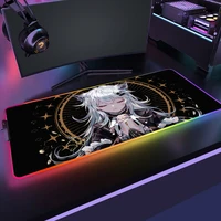 arknights large mouse pad rgb mause mats mousepad rgb desk mat gaming mouse pad gamer xxl led mousepad for pc mice keyboard mats
