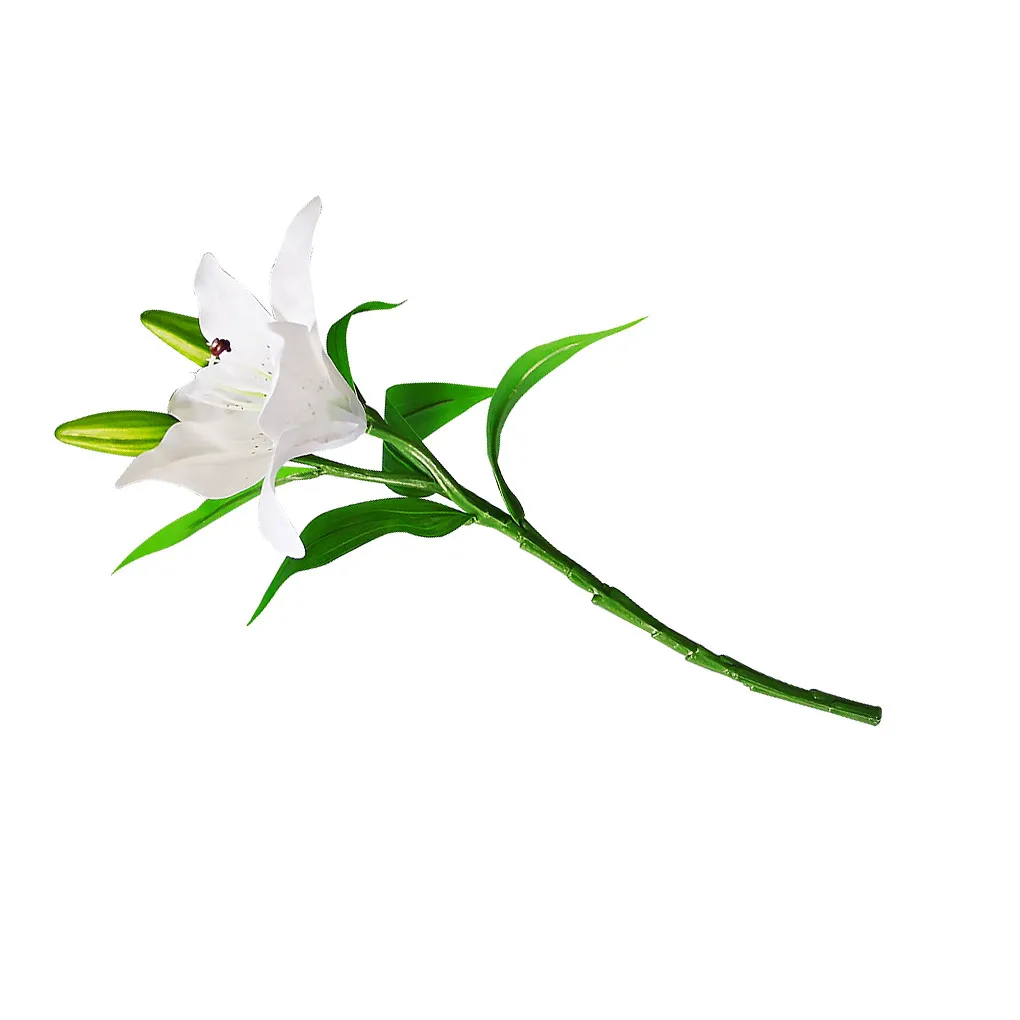 

3-head Lily Artificial Flowers High Quality Flower Branch Preserved Wedding Decoration Valentines Day Gift Home Office Decor