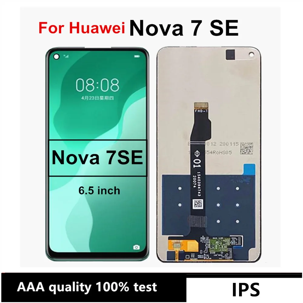 

6.5" For Huawei Nova7 SE LCD Y-AN00 NX9B LCD Display Touch Screen Digitizer Assembly for Huawei Nova 7 SE LCD