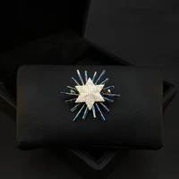 coloful star brooch for women suit design sense 2022 new trendy accessories pin fixed sweater corsage rhinestone jewelry gifts