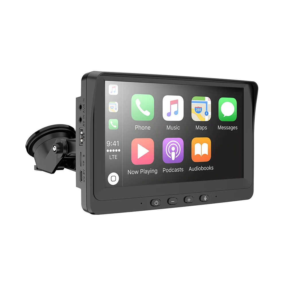 

7 inch IPS Screen Portable for Wireless CarPlay Bluetooth-compatible Car FM Radio Video Audio Multimedia Players