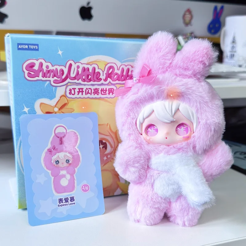 Фото Ayortoys Shyshy Flashing World Series Коллекционные подвески Виниловый дизайн с кроликом Слепая коробка Подвески Модная игрушка для коллекционеров №5