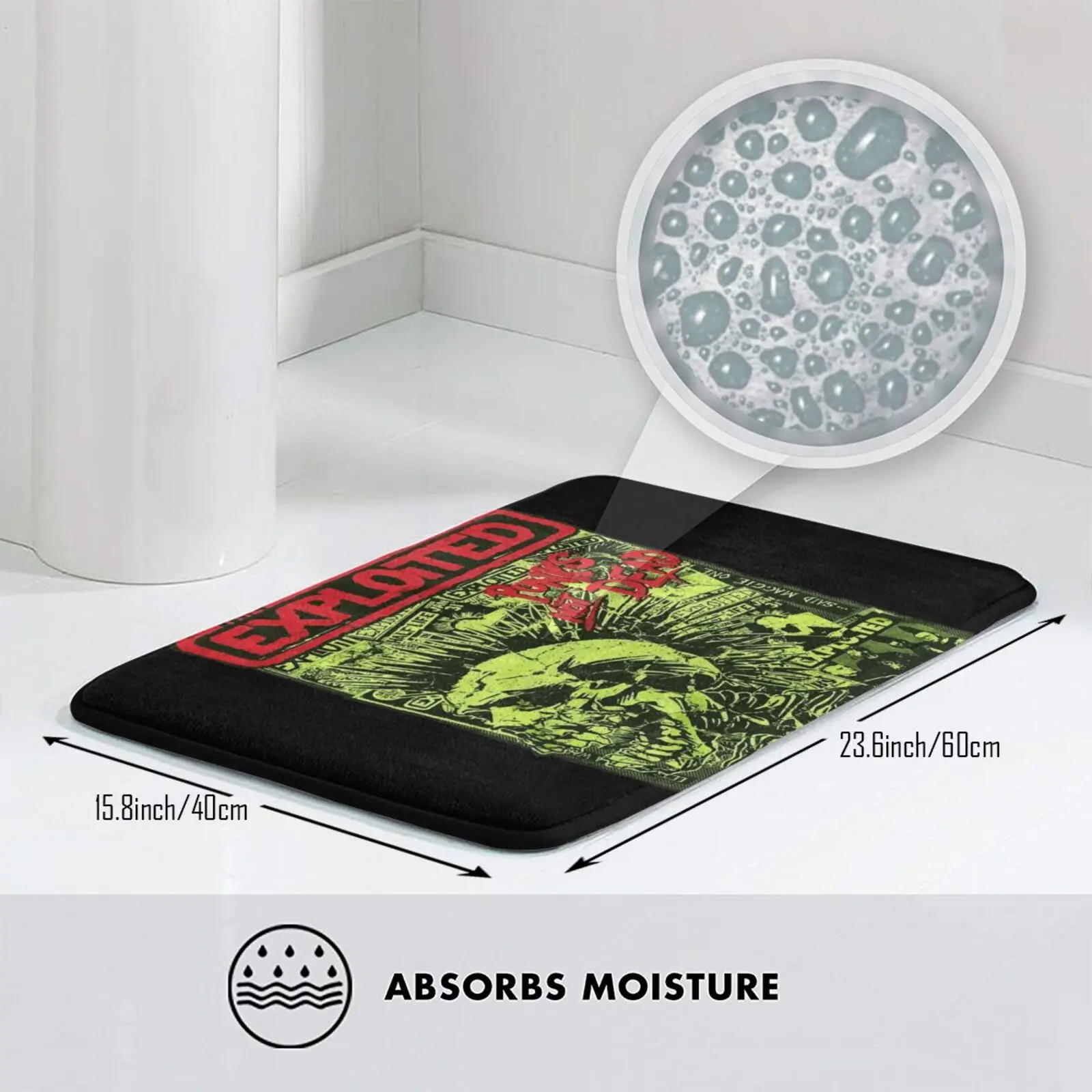 Жесткий металлический коврик в стиле панк противоударный |