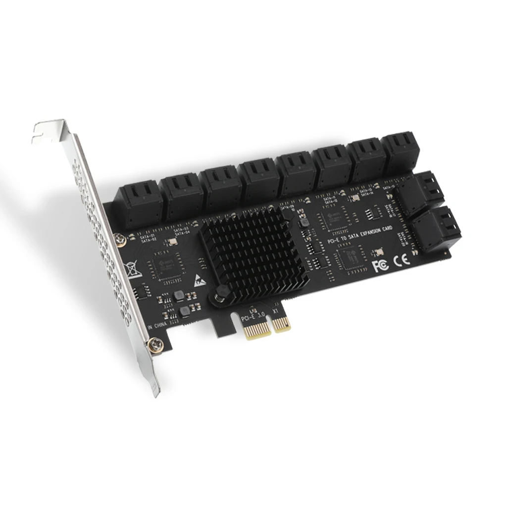 

PCI-E to SATA 3 0 Expansion Card PCI-Express Extender for 6G SATA Hard Disk Drive Computer Accessory SA3116J 16 Ports