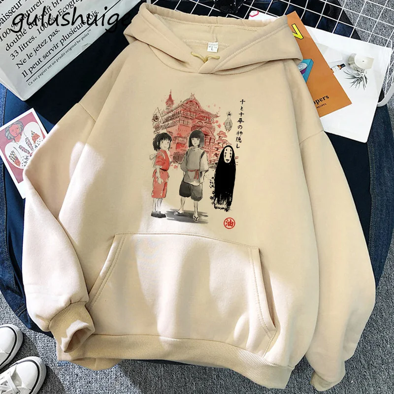 Толстовка Женская зимняя с капюшоном в стиле аниме | Толстовки и свитшоты
