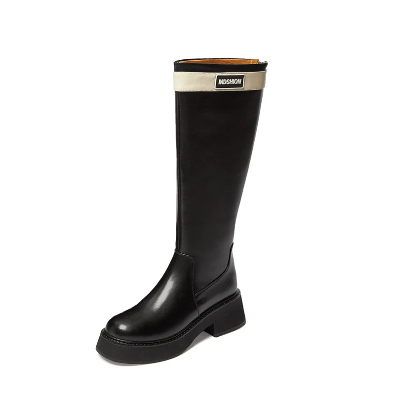 

(YYDD) бренд из натуральной кожи с круглым носком Крутые Девушки черные коричневые Модные женские ботинки на высоком каблуке Женская обувь
