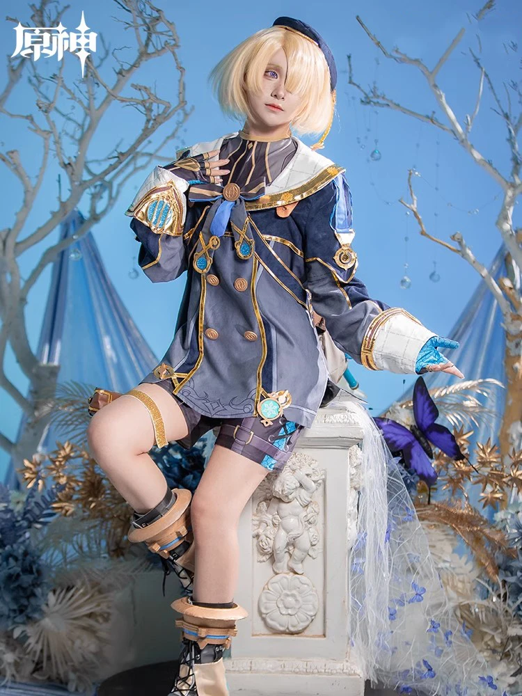 Костюм для косплея COS-KiKi Genshin Impact Freminet красивая Униформа на Хэллоуин