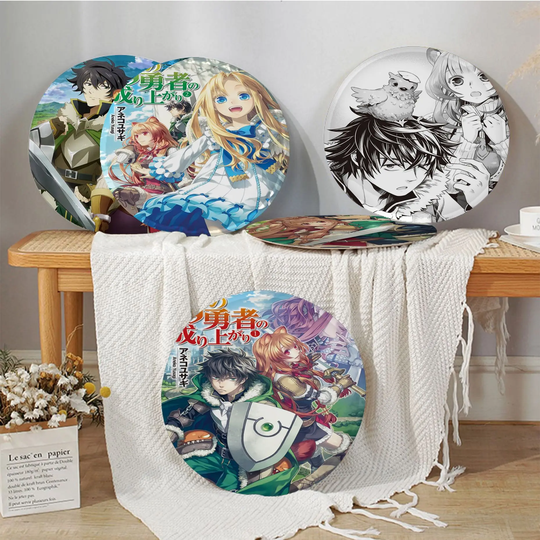 

The Rising Of The Shield Hero Round Sofa Mat Dining Room Table Chair Cushions Unisex Fashion Anti-slip Seat Mat