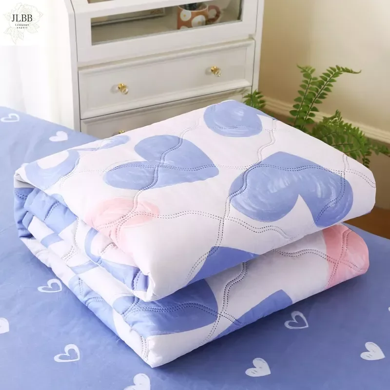 

Новое приятное для кожи стеганое летнее одеяло и наволочка или одиночное одеяло мягкое дышащее моющееся тонкое одеяло двойное одеяло