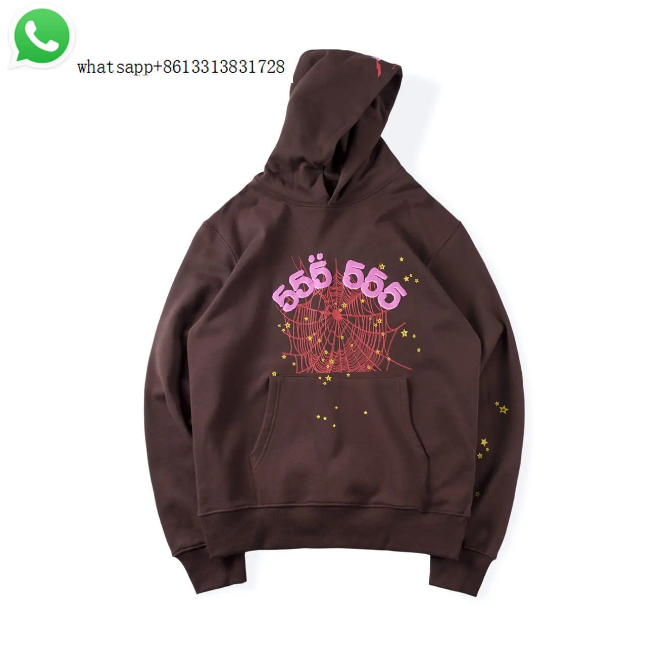 

2023 new luxury tide brand hip hop singer the same style bubble hair letter print hoodie for men and women