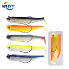 WHYY блесна в форме черного гольяна, рыболовные приманки 15 г 30 г, легкая подвижная Мягкая приманка на щуку, Т-образный хвост, бионическая приманка для морской рыбалки Zand