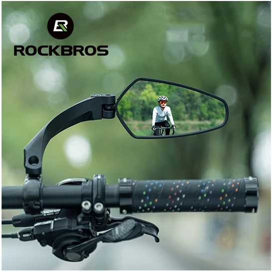 

ROCKBROS Bicycle Mirror Handlebar Rear View Mirror Adjustable Wide Range Back Sight Reflector Cycling Mirrors Bike Accessories