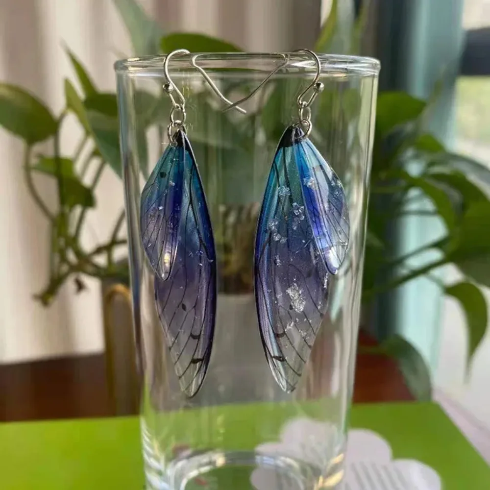 Серьги-подвески из смолы