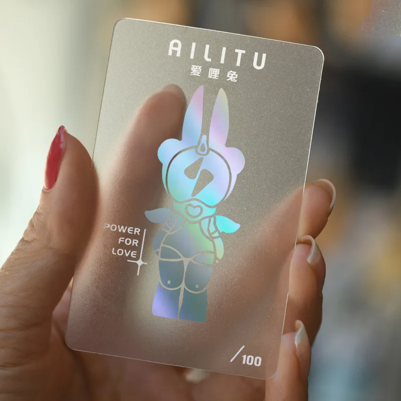 Печать визитных карточек по индивидуальному заказу пластиковый прозрачный ПВХ