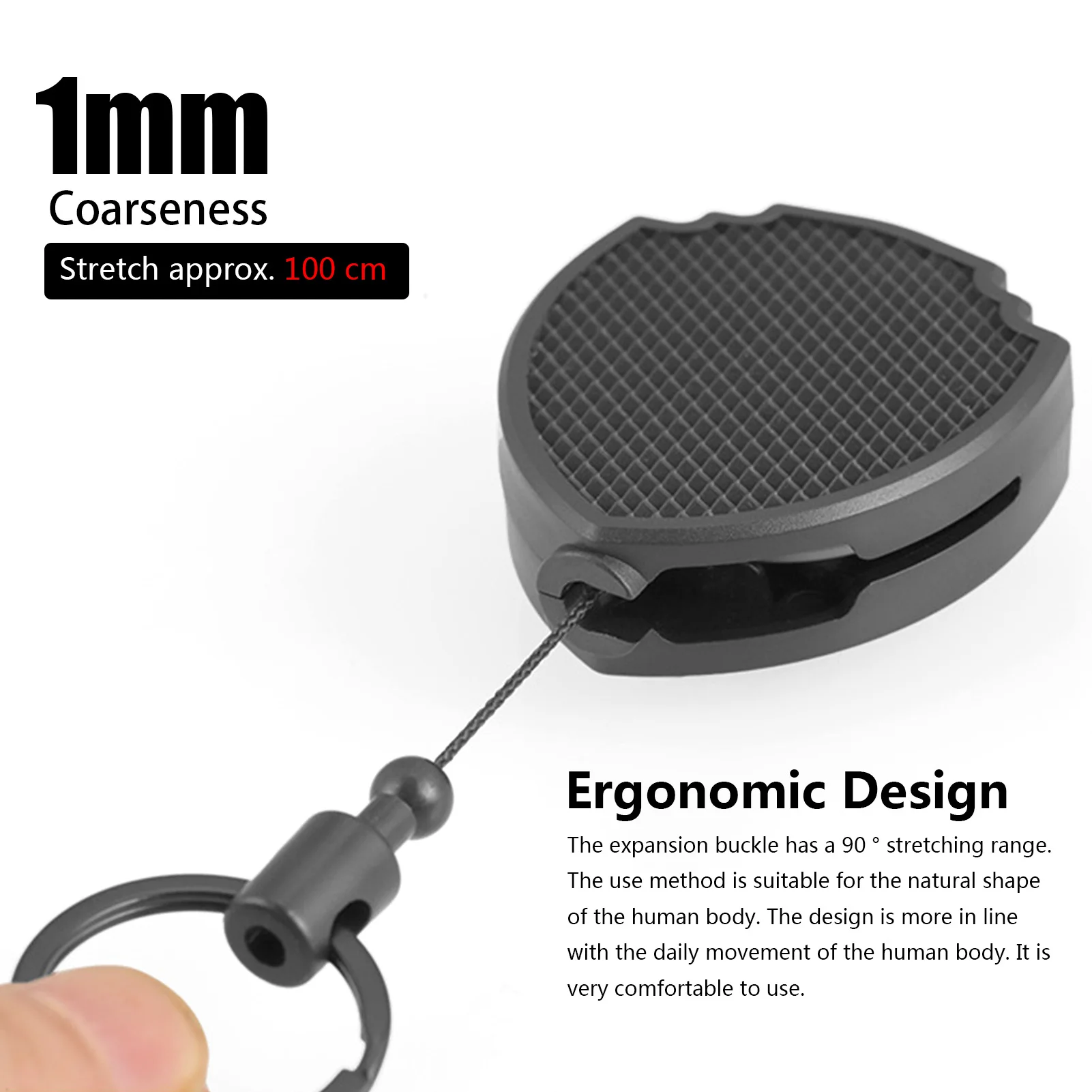 Выдвижной брелок для ключей Многофункциональный Карабин с зажимом ремня и