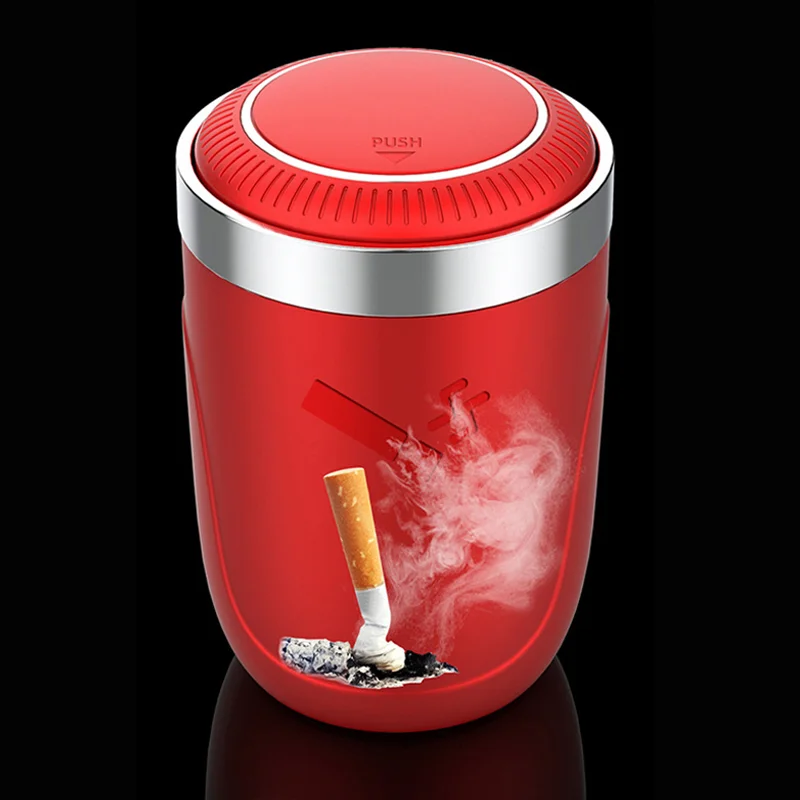 Автомобильная пепельница со светодиодный светильник кой декоративная для