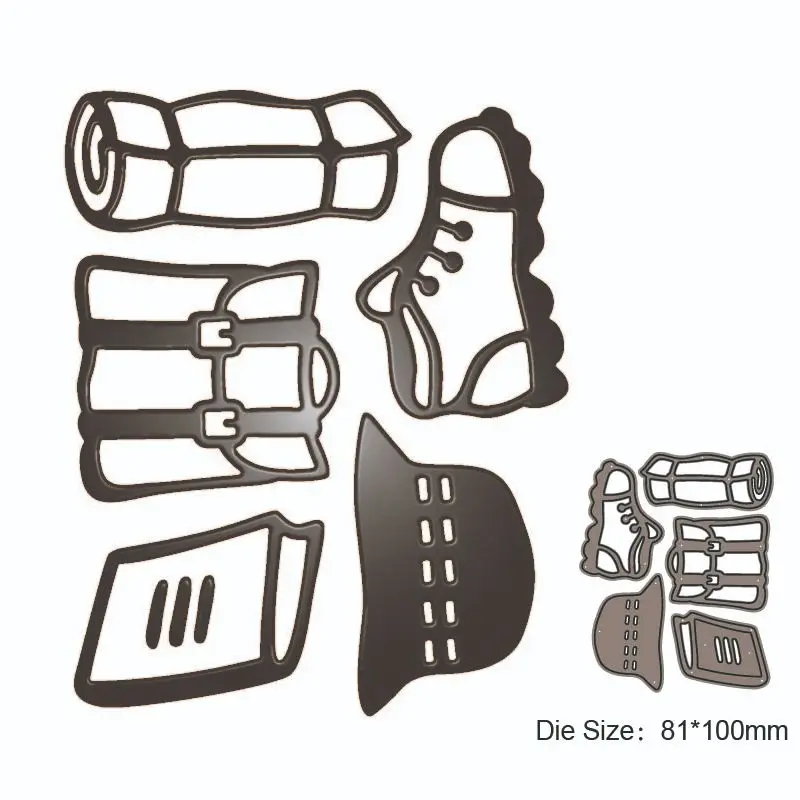 

2023 New Shoes hats backpacks books metal cutting cut decoration DIY Scrapbook paper craft knife mould blade punch stencils dies