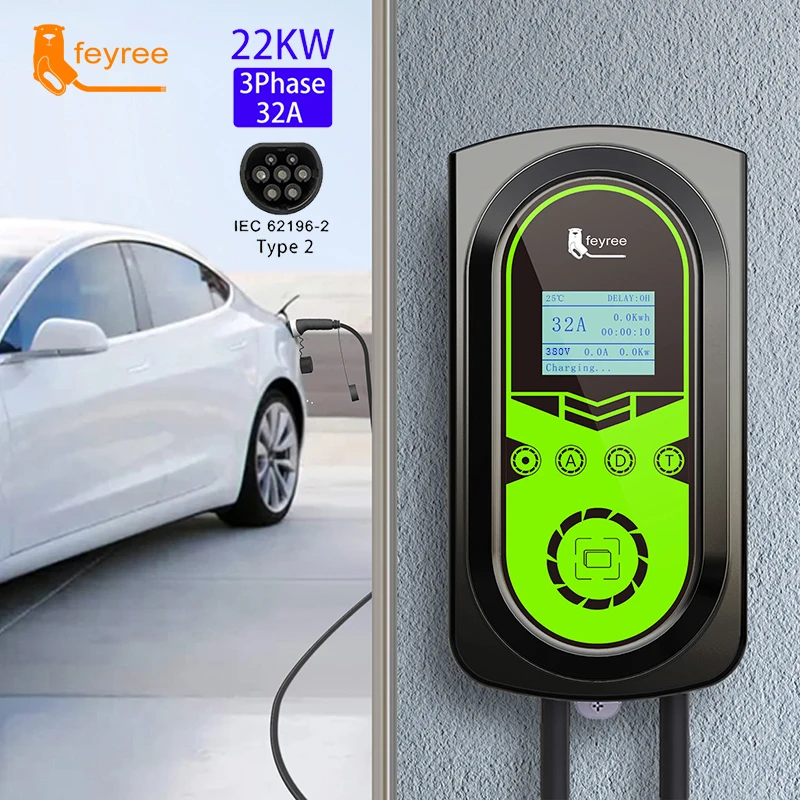 feyree EV Charger 22KW 32A 3 P	