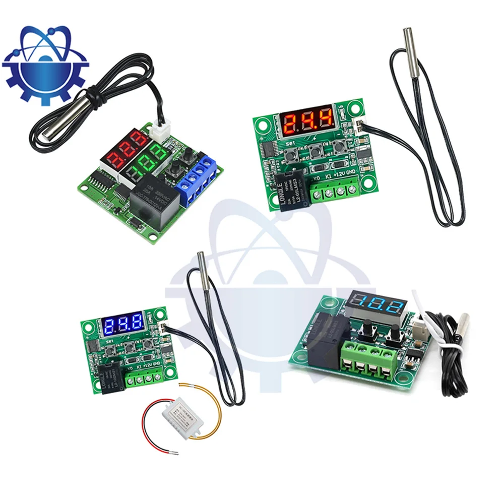 DC 12 В W1209 5-10 м синий/красный LEDDigital Термостат с контролем температуры Термостат с переключателем W1209 корпус