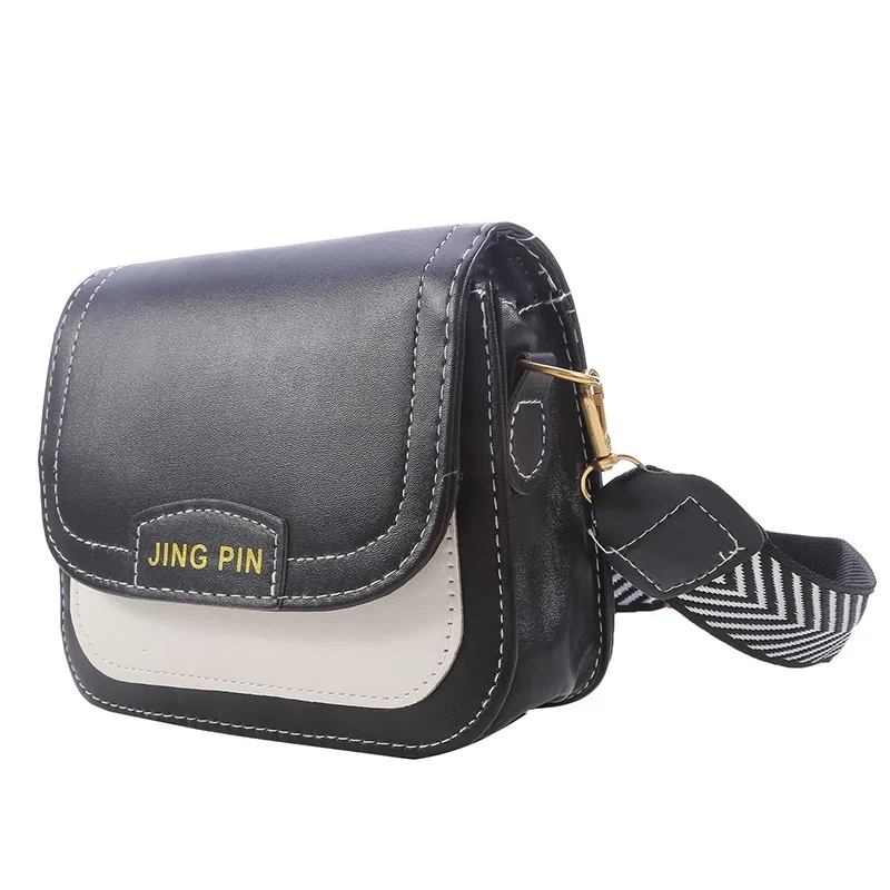 

2023 Women's Bag Retro Small Square Shoulder Bag Messenger Female Split PU Leather Lady Bag Flap Handbag