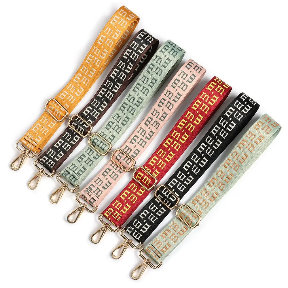 

Nylon Colored Bag Strap Women Handbag Belt Wide Shoulder Bag Strap Replacement Adjustable Bag Strap Bag Accessories