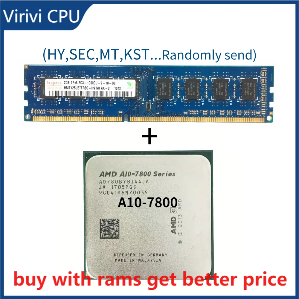 

Четырехъядерный процессор DDR3, 2G, 1333 МГц, со стандартным планшетом 10, 7800, 3,5 ГГц, AD7800YBI44JA/AD780BYBI44JA, разъем FM2 +