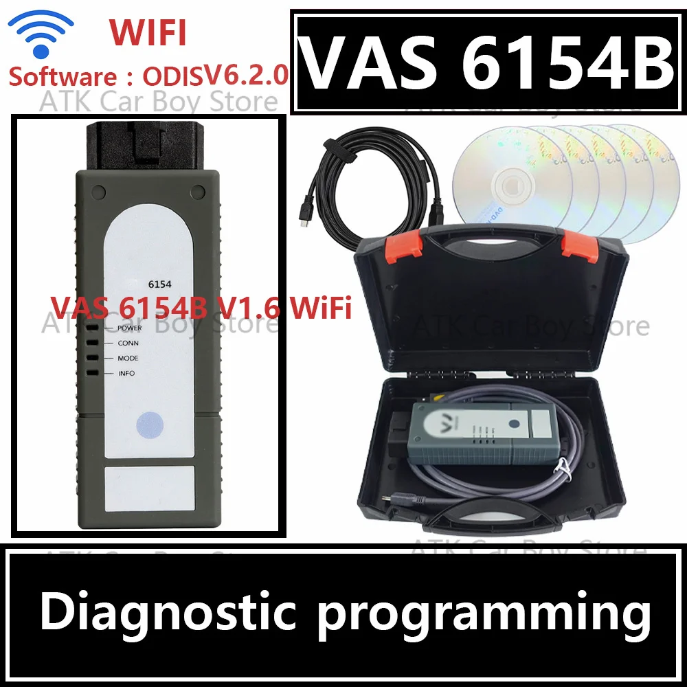 Автомобильный Диагностический Инструмент Vas 6154b V1.6 С Подключением Usb-wifi V-w Au-di